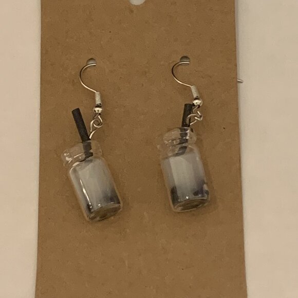 Milk Shake Earring, Drink Earring, Funny Food Earring, Gift Idea, Shake Earring - Picture 5 of 5